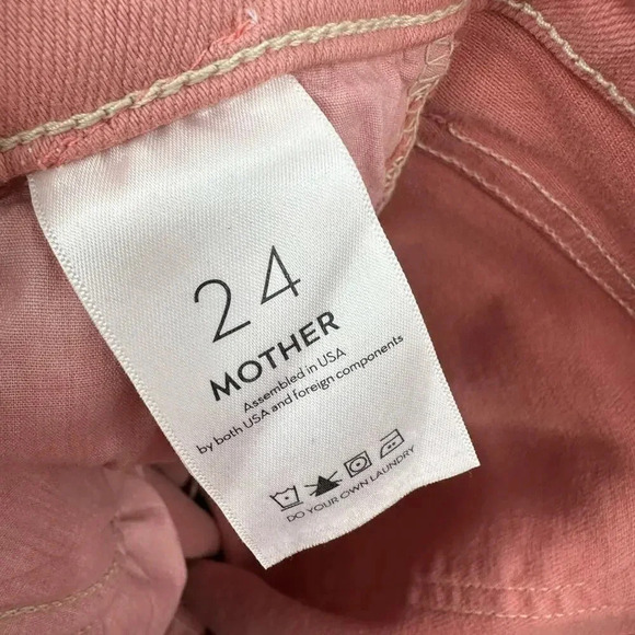 MOTHER | The Stash Mid Rise Dazzler Ankle Jeans in Desert Sand Size 24 B498 - Picture 6 of 7